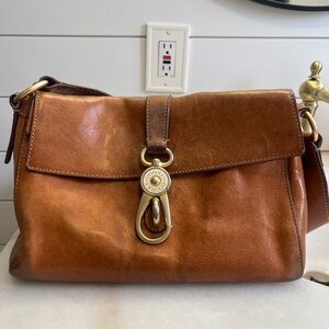 Dooney & Bourne Brown Leather Shoulder Bag